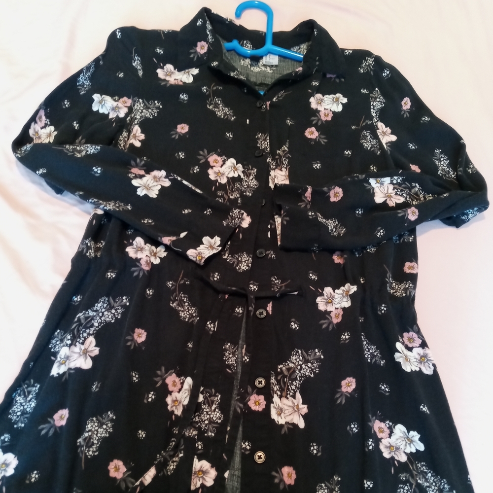 Button up Flower Dress